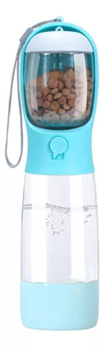 Kit de Paseo para Perro Grande | Correa Trenzada con Collar, Dispensador de Bolsas con Linterna, LED Clip, Agua y Alimento, Higiene y Seguridad
