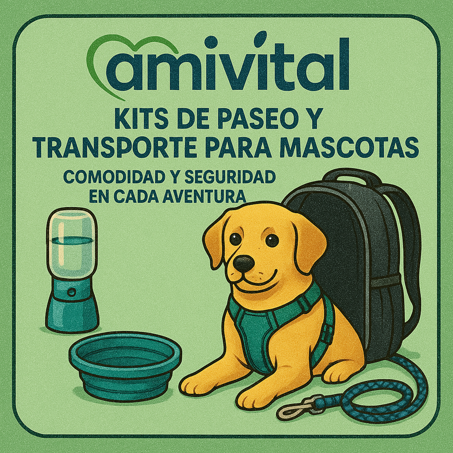 🐾 Kits de Paseo y Transporte para Mascotas 🚗✨