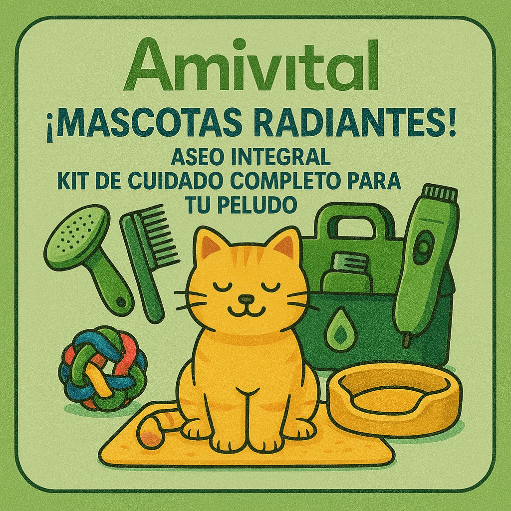 ✨ ¡Mascotas Radiantes! 🐾 Aseo Integral ¡Spa en Casa para tu Peludo! 🐾 Kit de Cuidado Completo para Perros y Gatos 😻🐶