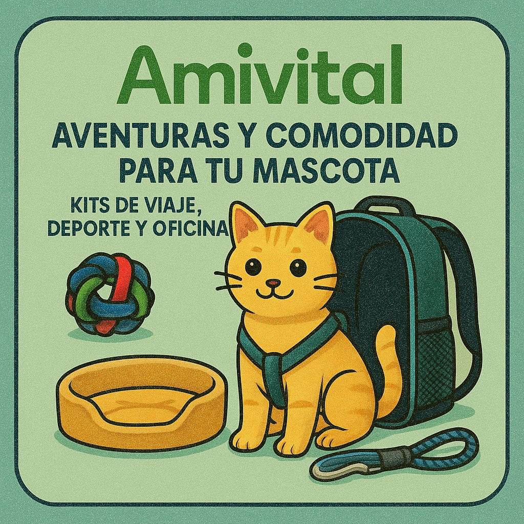 🐶🐱Aventuras y Comodidad para tu Mascota" | Kits de Viaje, Deporte y Oficina 🚀🐶🐱